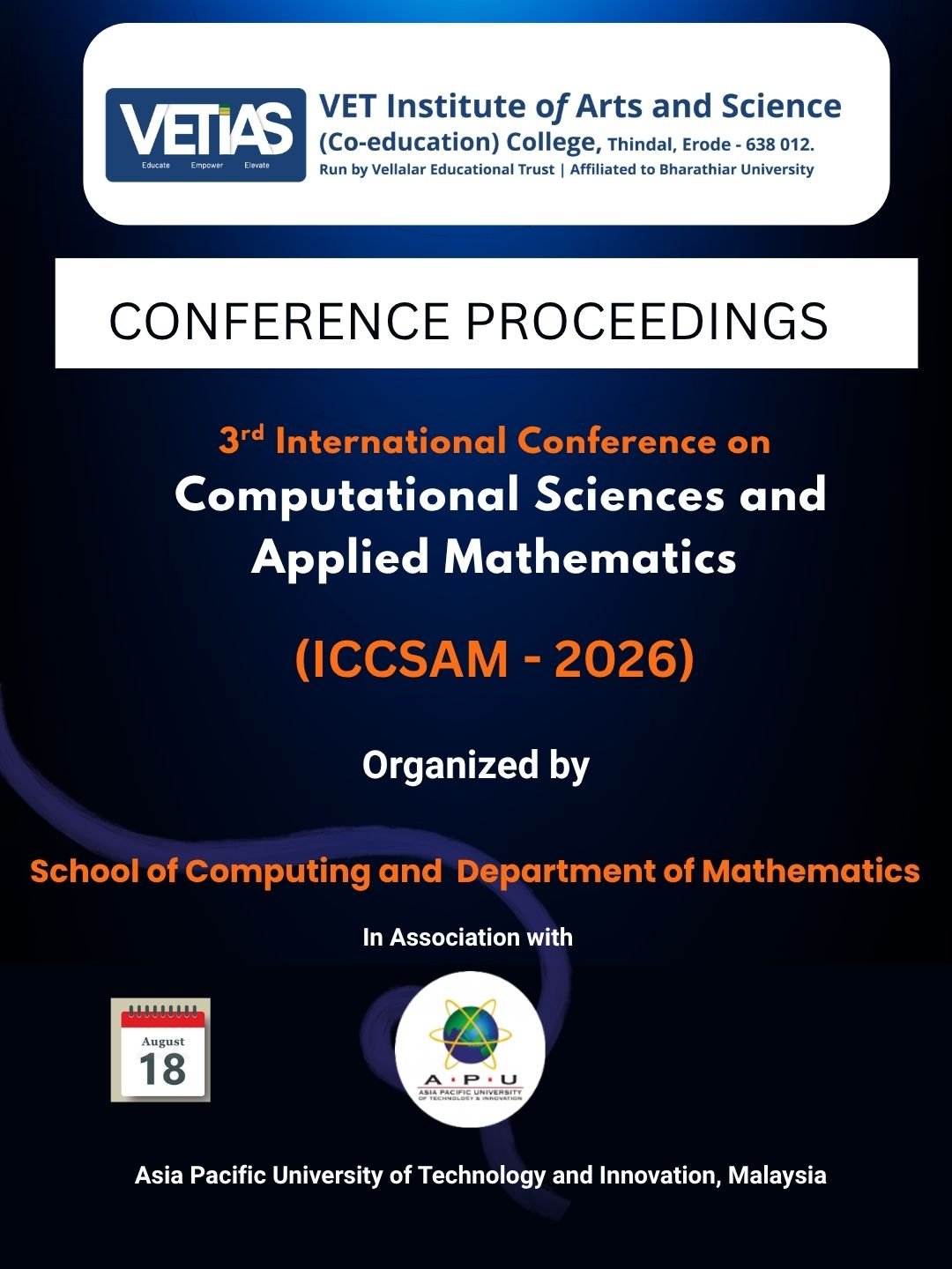 3rd International Conference on Computational Sciences and Applied Mathematics (ICCSAM - 2026)